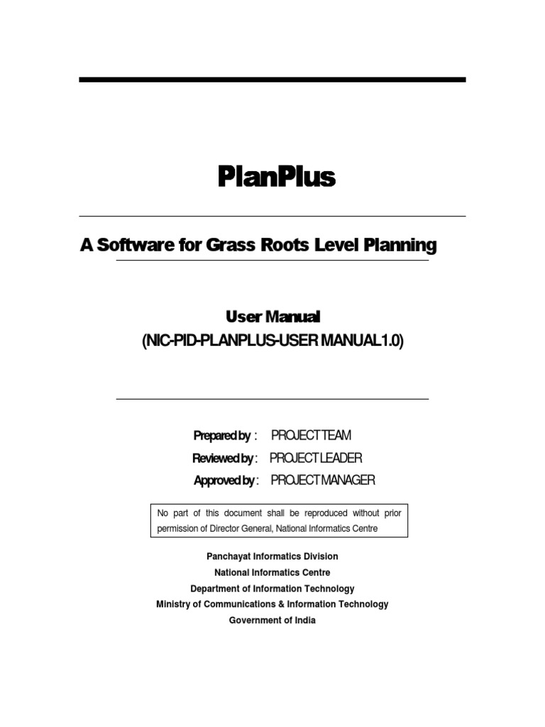 PlanPlus User Manual for Grassroots Planning | PDF | Login | Password