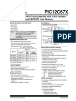 PIC12C67X: 8-Pin, 8-Bit CMOS Microcontroller With A/D Converter and EEPROM Data Memory