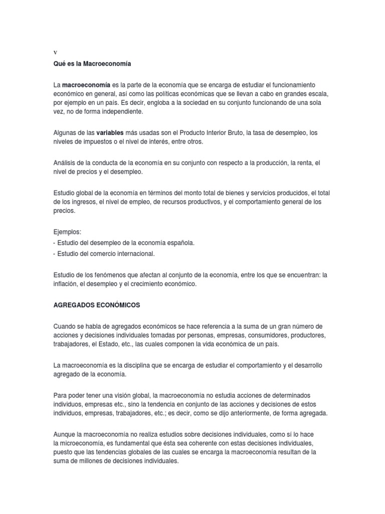 Economia | PDF | Producto Interno Bruto | Macroeconómica