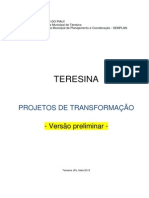 Perfil de Teresina 2013: projetos estruturantes