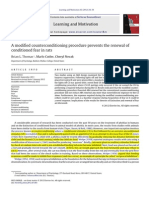 A Modified Counterconditioni Procedure Prevents The Renewal of Conditioned Fear in Rats - Ver Despois