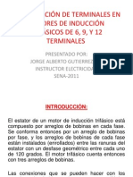 Identificación de Terminales en Motores de Inducción Trifásicos de 6, 9, y 12 Terminales