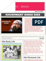 Khushwant Singh Dies