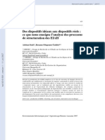 Des Dispositifs Idéaux Aux Dispositifs Réels: Ce Que Nous Enseigne L'analyse Des Processus de Structuration Des EIAH