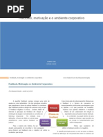 Feedback, Motivacao e o Ambiente Corporativo