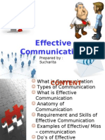 Effective Communication: Prepared By: Sucharita