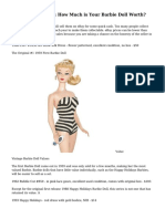 Download Barbie Doll Values How Much is Your Barbie Doll Worth by maniacalmarsh1271 SN233528427 doc pdf