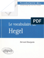 Le Vocabulaire de Hegel