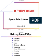 Space Policy-Space Principles of War-Unclassified
