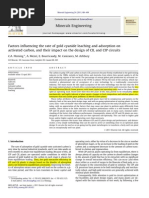 Minerals Engineering: C.A. Fleming, A. Mezei, E. Bourricaudy, M. Canizares, M. Ashbury