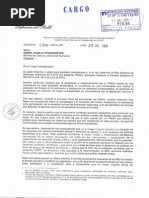 Oficio de Defensoría Sobre El Plan Nacional de DDHH 2014-2016