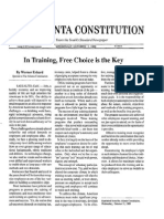 In Training, Free Choice Is The Key