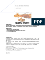 Técnica para Instalación de Venoclisis
