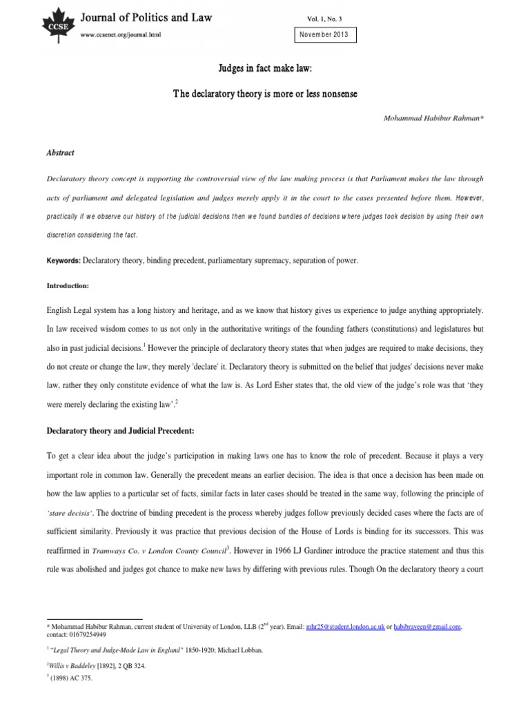 Binding Precedent Precedent Judiciaries