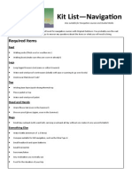 Navigation Kit List