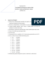 Summary of Procedure For ASTM D 422