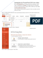 Como Converter Apresentações Do PowerPoint 2013 Em Vídeo