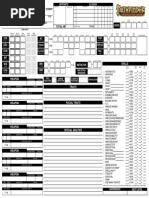 Mufasa Pathfinder Character Sheet