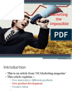 Marketing The Impossible