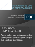 Clasificación de Los Recursos Empresariales - Baltodano Rodríguez Byron