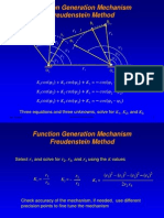 Function Generation Mechanism Freudenstein Method: cos (φ cos (ψ cos (φ ψ cos (φ cos (ψ cos (φ ψ cos (φ cos (ψ cos (φ ψ