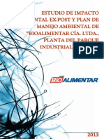 Esia y Pma Bioalimentar Parque Industrial