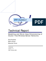 Modelling and Worst Case Dimensioning of Cluster Tree Wireless Sensor Networks