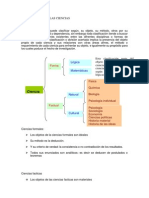 Clasificiación de Las Ciencias