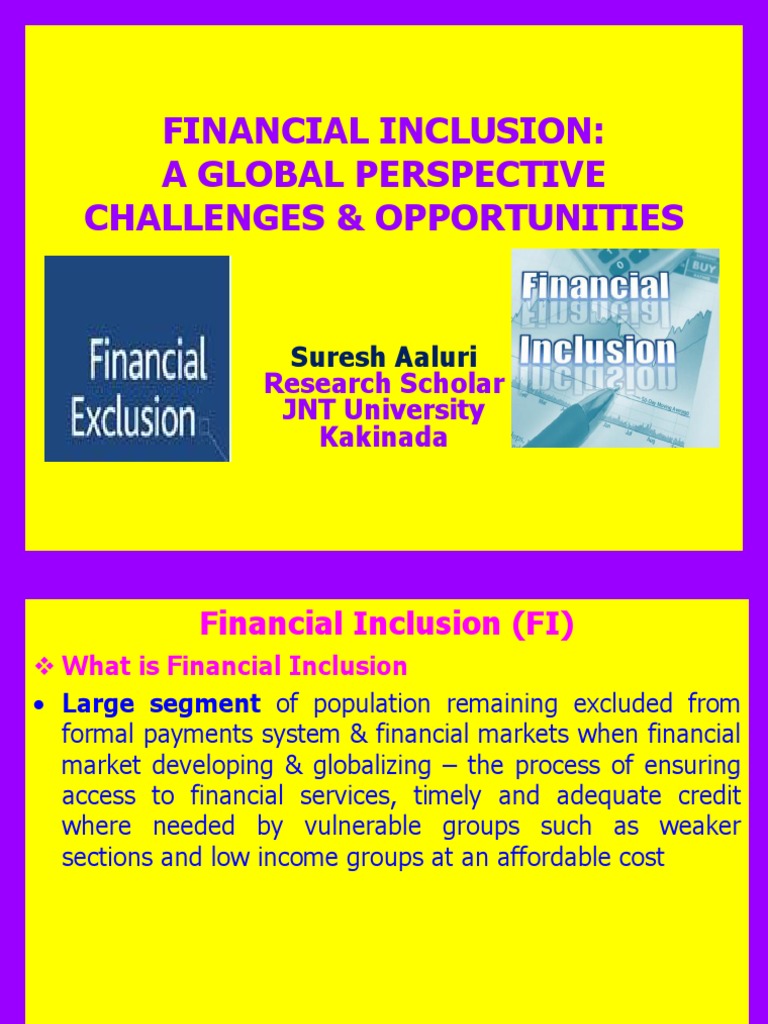 Global Financial Inclusion Challenges | PDF | Financial Inclusion ...