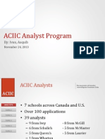 ACIIC Analyst Program