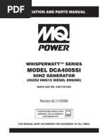 Generators Portable Whisperwatt DCA400SSI Rev 2 Manual DataId 19109 Version 1