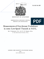 Measurement of Free Stream Turbulence in Low Speed Tunnel