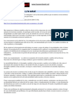 La Crisis Económica y La Salud