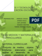 Los Medios y Tecnologìas en La Educaciòn Escolar