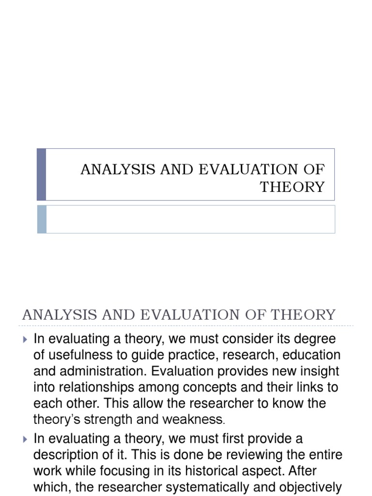 Evaluating Nursing Theory Effectiveness | PDF | Theory | Evaluation