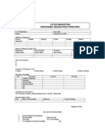 Personnel Requisition Form