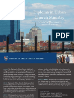 Gordon-Conwell: Degree Info Cards - Diploma in Urban Church Ministry (Boston)
