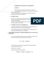 Sistema de Equilibrio Del Ion Cromato