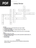 literary devices crossword