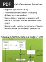 Nicosia Model of Consumer Behaviour