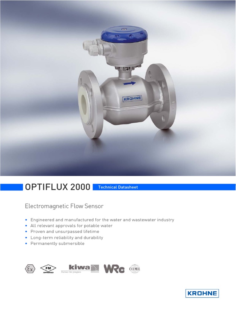 Krohne OPTIFLUX 2000 Flow Measurement Chemistry