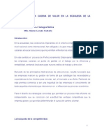 El Ejemplo de La Cadena de Valor en La Búsqueda de La Competitividad