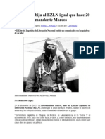 Rebeldía Cobija Al EZLN Igual Que Hace 20 Años