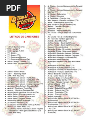 Lista Karaokes Artists Musicians