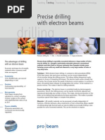 Drilling: Precise Drilling With Electron Beams