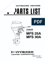 Tohatsu 30hp MFS25A-30A Parts List (2002)