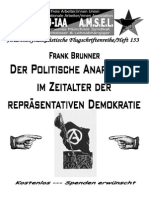 "Der Politische Anarchismus im Zeitalter der Repräsentativen Demokratie", Frank Brunner