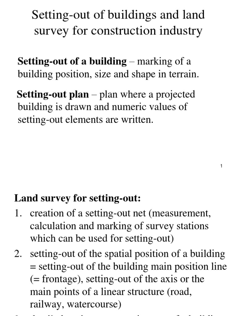 Construction And Setting Out Pdf