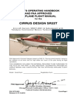 PILOT'S OPERATING HANDBOOK AND FAA APPROVED AIRPLANE FLIGHT MANUAL For The CIRRUS DESIGN SR22T