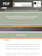 Análise da intensidade de treino em tarefas aeróbias de desenho misto em Natação Pura Desportiva